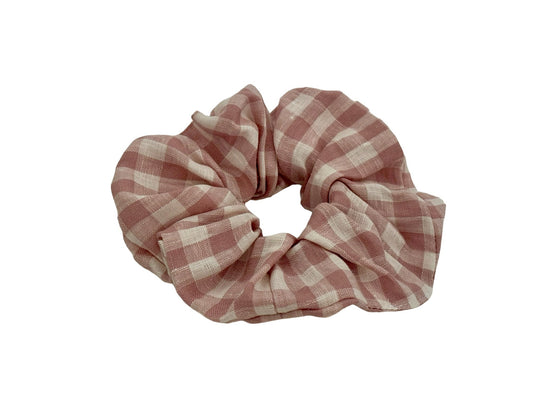 Scrunchie gingham - Antique Pink